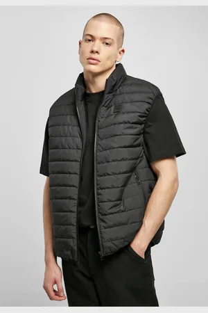Urban classics Světlá bublinková vesta černá