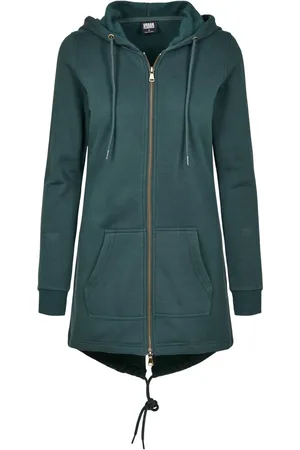 Urban classics Ladies Sweat Parka bottlegreen