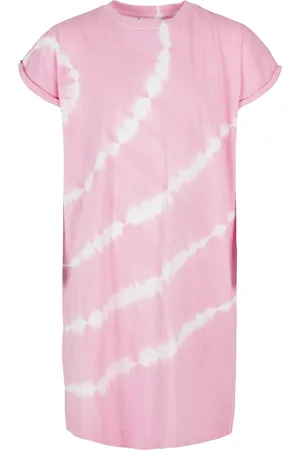 Urban classics Dívčí šaty Dye Dye Girlypink