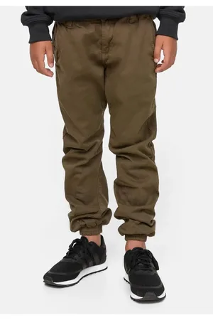 Urban classics Chlapecké Stretch Jogging Kalhoty olivové