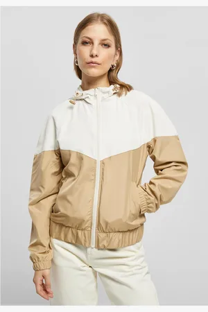Urban classics Dámská větrovka Arrow bílá písková/béžová