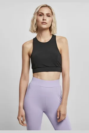 Urban classics Dámská podprsenka High Neck Tech černá