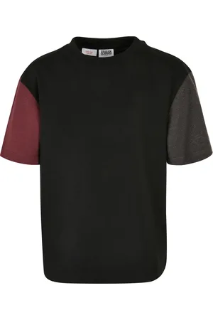 Urban classics Chlapecké organické oversized tričko Colorblock černé