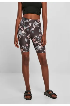 Urban classics Dámské měkké kraťasy AOP Cycle Blacksoftflower