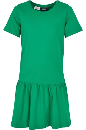 Urban classics Dívčí šaty Valance Tee Bodegagreen