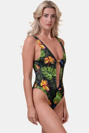 Nebbia Dámské plavky High-energy monokini 560 jungle green S