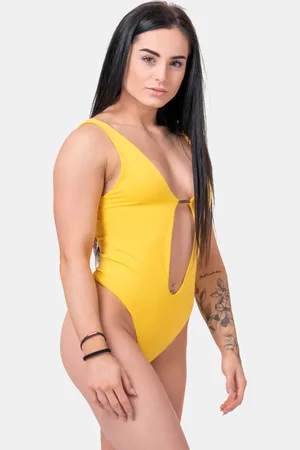 Nebbia Dámské plavky One-colour monokini 560 yellow S