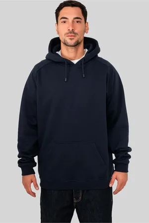 Urban classics Blank Hoody námořnictvo