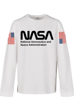 Mister Tee Dětský dlouhý rukáv NASA Worm bílý