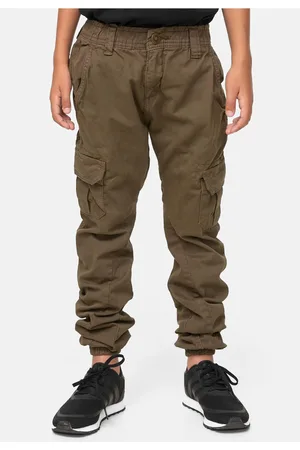 Urban classics Chlapecké Cargo Jogging Kalhoty olivové