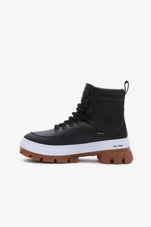 Vans Černé dámské kožené zimní kotníkové boty Colfax Elevate - Dámské