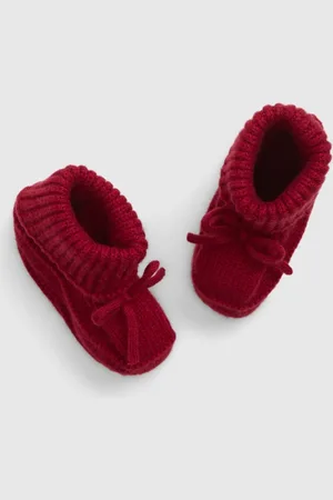 GAP Baby boty s kožíškem CashSoft - Kluci