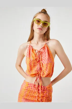 Koton Window Detailed Crop Top
