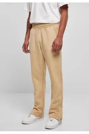 Urban classics Heavy Terry Garment Dye Slit tepláky unionbéžová