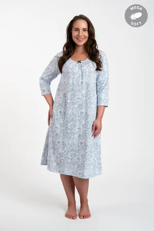 Italian Fashion Dámská košile Antonia 3/4 rukáv - modrý potisk