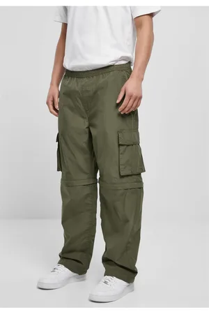 Urban classics Zip Away Pants olivové