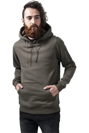 Urban classics Sweat Bomber Hoody olivový