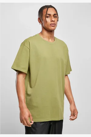 Urban classics Těžké oversized tričko newolivové