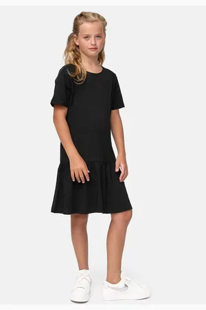 Urban classics Dívčí šaty Valance Tee černé