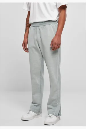 Urban classics Tepláky Heavy Terry Garment Dye Slit Summerblue