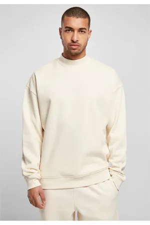 Urban classics Mock Neck Crew whitesand