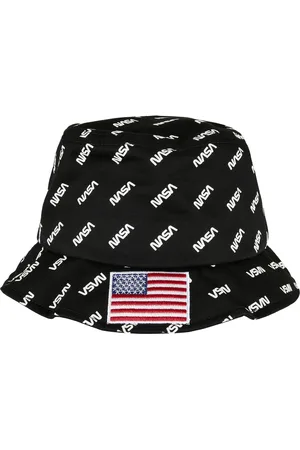 Mister Tee Černá čepice NASA Allover Bucket