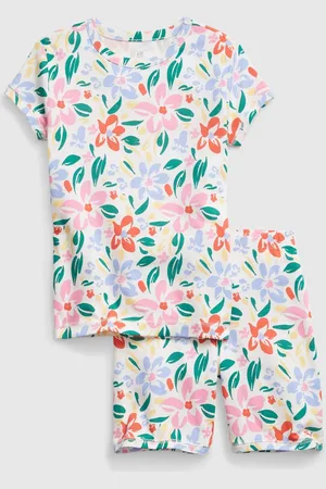 GAP Dětské krátké pyžamo floral - Holky
