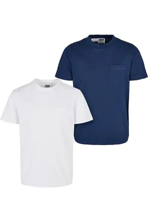 Urban classics Chlapecké tričko Basic z organické bavlny, 2 balení, /tmavě modrá