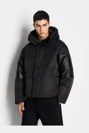 Emporio Armani Černá pánská zimní bunda Exchange - Pánské