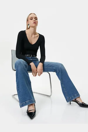 Koton Rozšířené Džíny Slim Fit Standardní Pas Elastická Bavlna Kapsa - Victoria Džíny