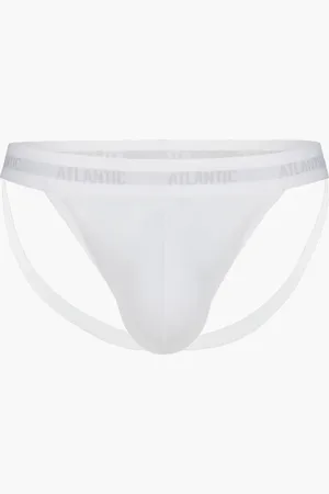 ATLANTIC Jockstrap pánské slipy - bílé