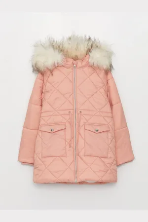 LC Waikiki Girls Quilted Hooded Coat