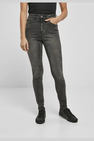 Urban classics Dámské Skinny Jeans s vysokým pasem - černé