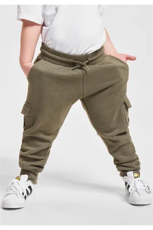 Urban classics Boys Fitted Cargo tepláky olivové