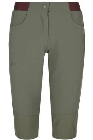 Kilpi Dámské outdoorové 3/4 kalhoty MEEDIN-W khaki