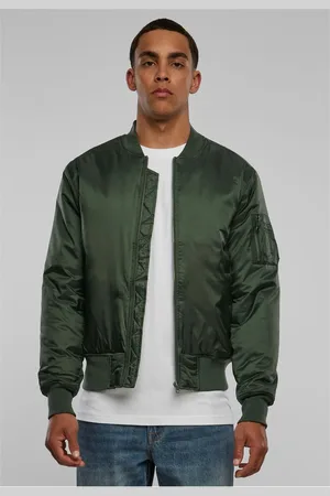 Urban classics Basic Bomber Jacket olivová