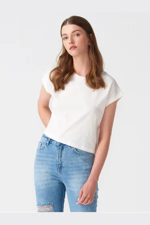 Dilvin 3431 T Sleeve T-shirt-ecru