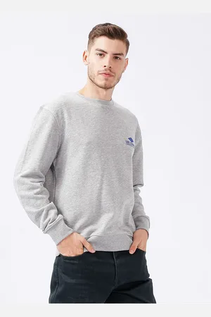 Lee Pánská mikina s kulatým výstřihem v šedé melírované barvě 231 Lcm 241029 Neil Grä° Melange