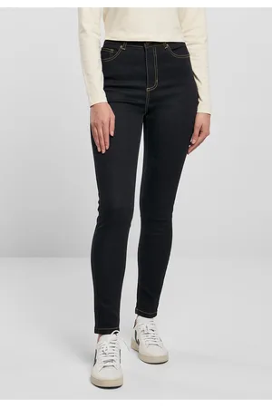Urban classics Dámské organické Skinny Jeans s vysokým pasem - modré