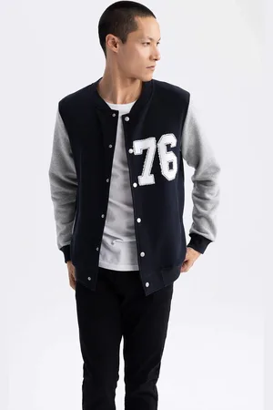 DeFacto Regular Fit Bomber Svetr s límcem College