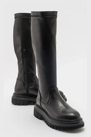 LuviShoes HENİN Black Stretch Women