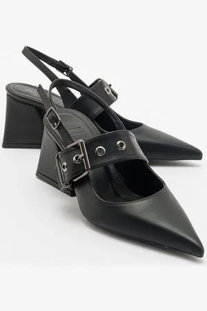 LuviShoes NEPIDO Black Skin Women