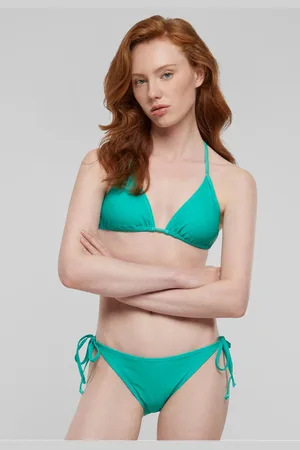 Urban classics Dámské plavky Ladies Recycled Triangle - zelené