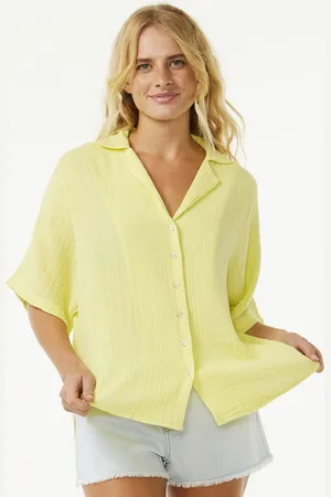 Rip Curl Košile PREMIUM SURF S/S SHIRT Bright Yellow