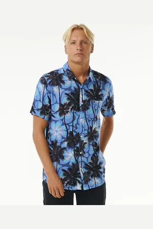 Rip Curl Košile BARREL KILLA S/S SHIRT Blue Yonder