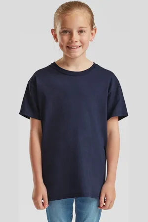 Fruit Of The Loom Navy T-shirt for kids Original