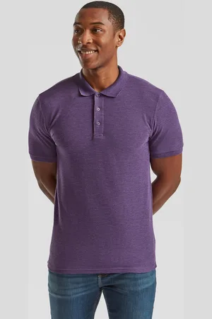 Fruit Of The Loom Iconic Polo Friut of the Loom Purple Men