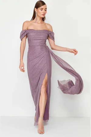Trendyol Powder Woven Elegant Evening Dress