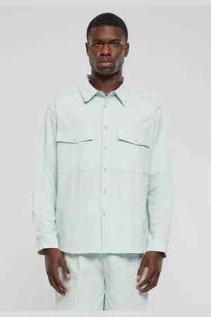 Urban classics Pánská košile Basic Crepe - mint