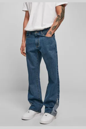 Urban classics Pánské džíny Bio Triangle Denim modré
